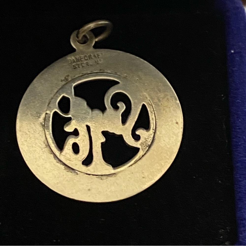 Vintage Sterling Danecraft Sweet Sixteen Birthday Disc Charm/Pendant Cut Out - Picture 4 of 5